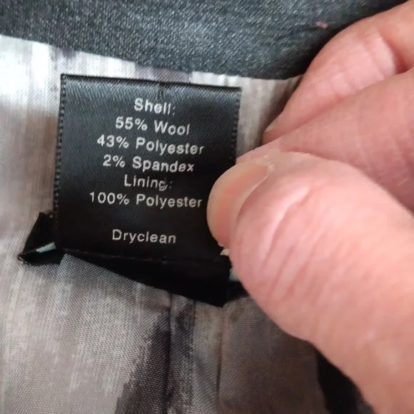 Ann Taylor Petites Classic Gray Lightweight Wool-Blend Blazer ■ Size 0P - Picture 7 of 10